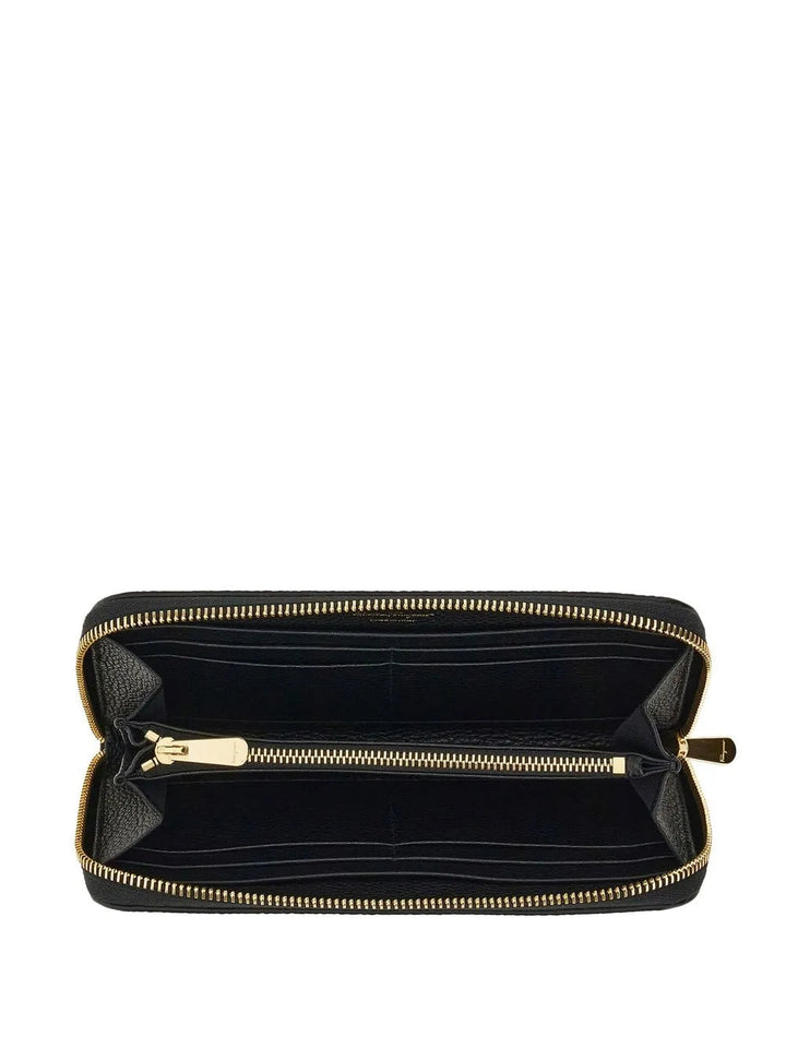 Ferragamo Gancini-Plaque Zip-Up Wallet
