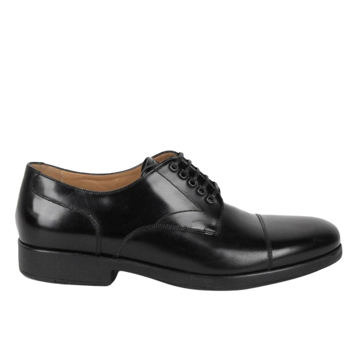 Ferragamo Larry Men's Lace Up Shoes Black