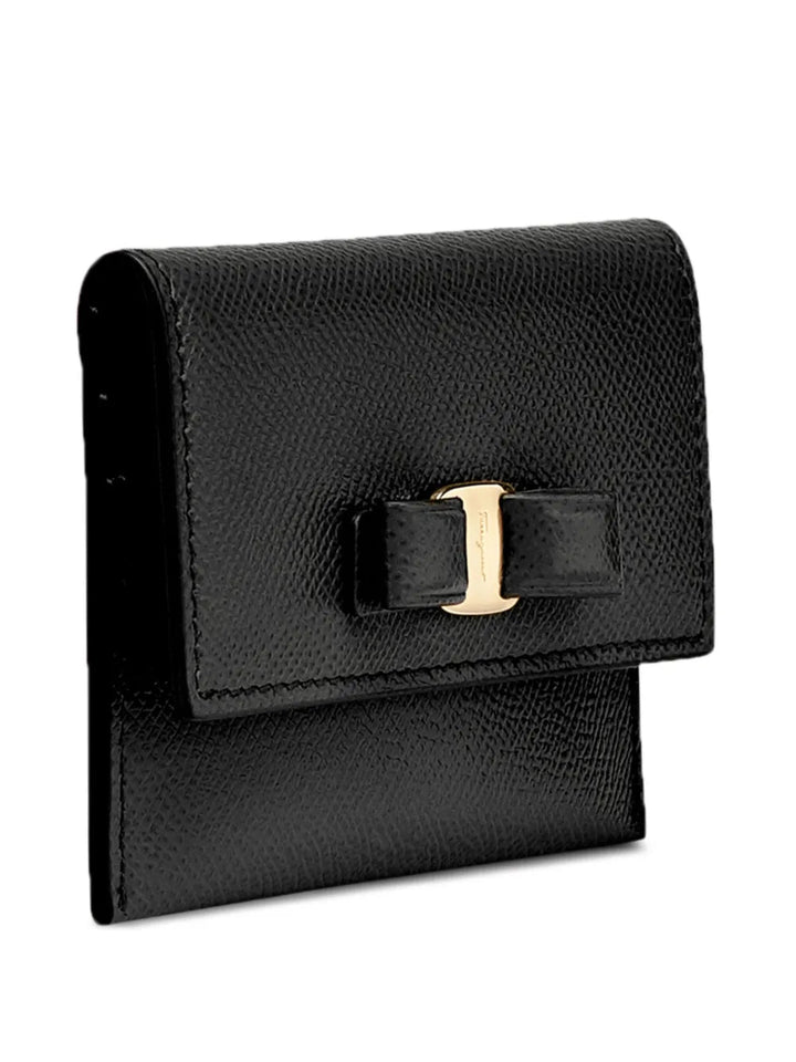 Ferragamo Vara Bow-Detail Leather Wallet
