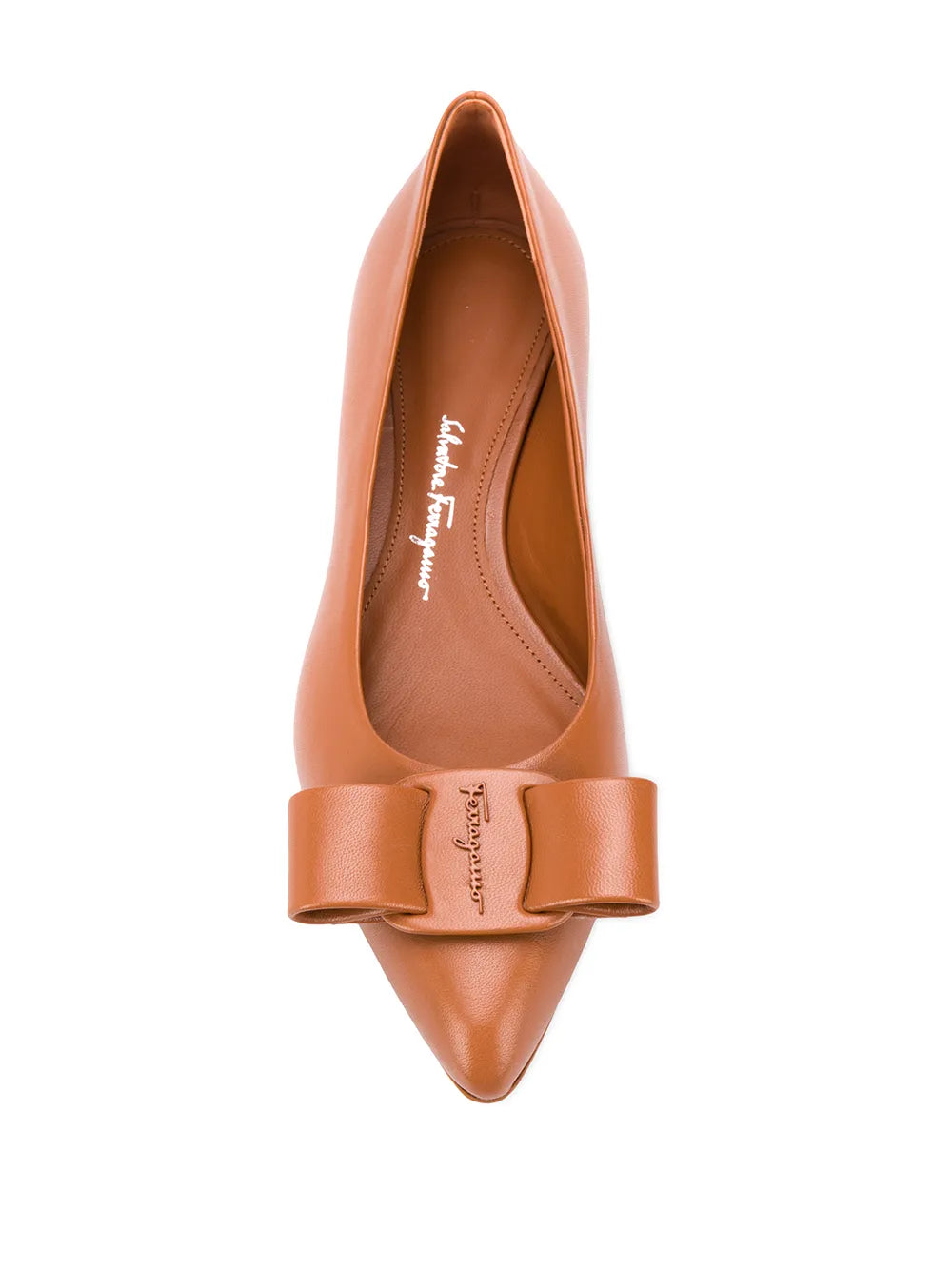 Ferragamo Vara Bow Flat Pumps