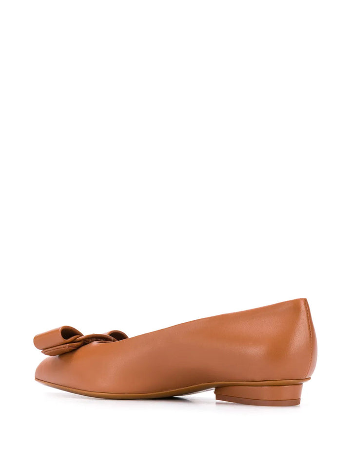 Ferragamo Vara Bow Flat Pumps