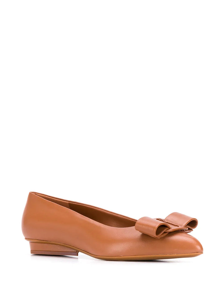 Ferragamo Vara Bow Flat Pumps