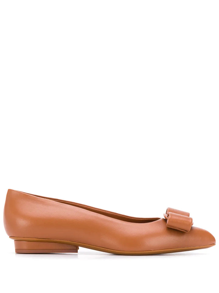 Ferragamo Vara Bow Flat Pumps