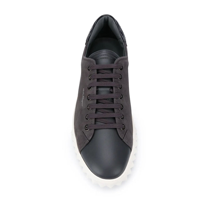 Ferragamo Contrast Panel Low-Top Sneakers
