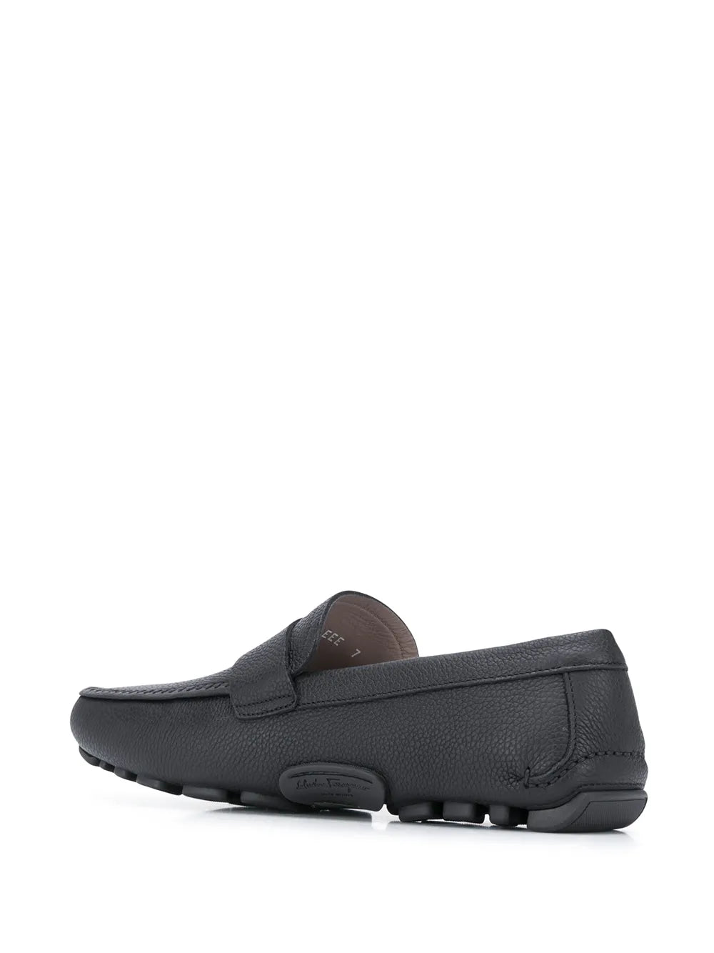 Ferragamo Signature Driver Logo Plaque Loafers