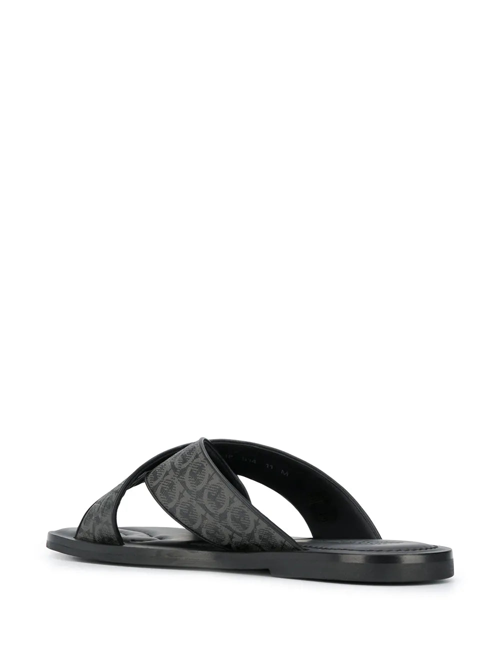 Ferragamo Gancini Leather Pool Slides