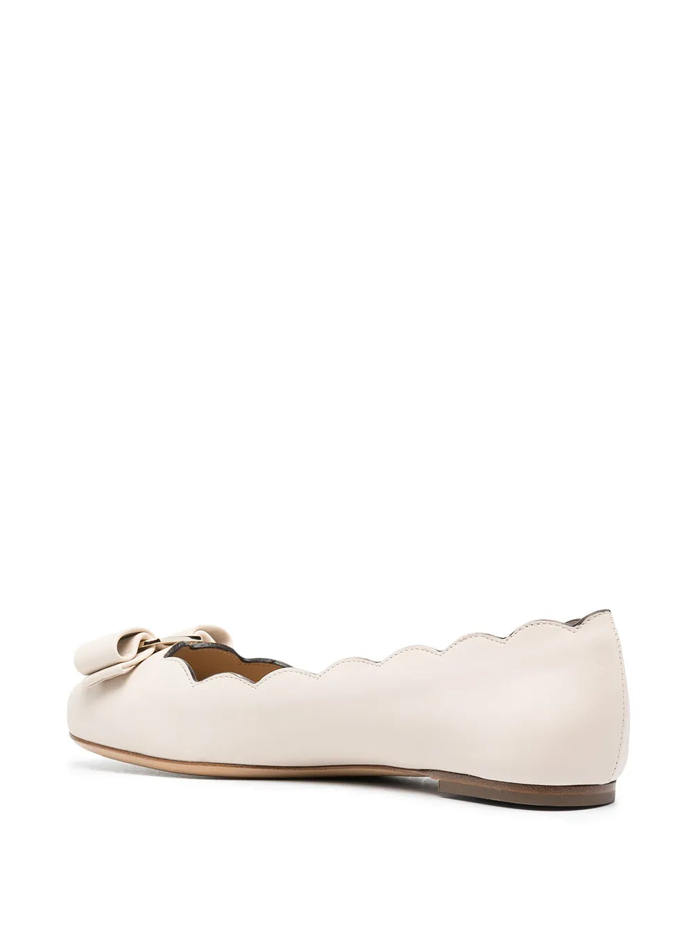 Ferragamo Varina Scalloped Ballerina Shoes