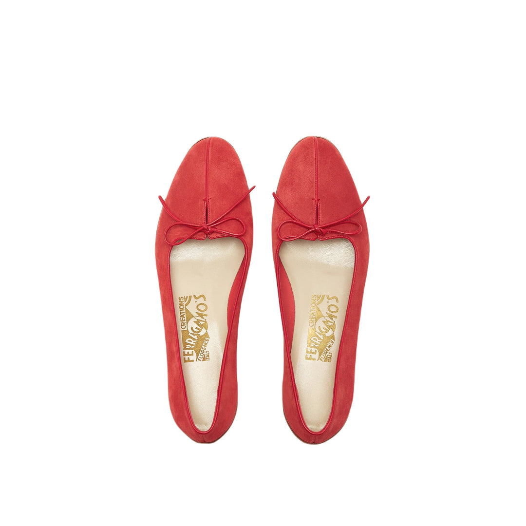 Bailarinas para mujer Ferragamo Cherie en color rojo