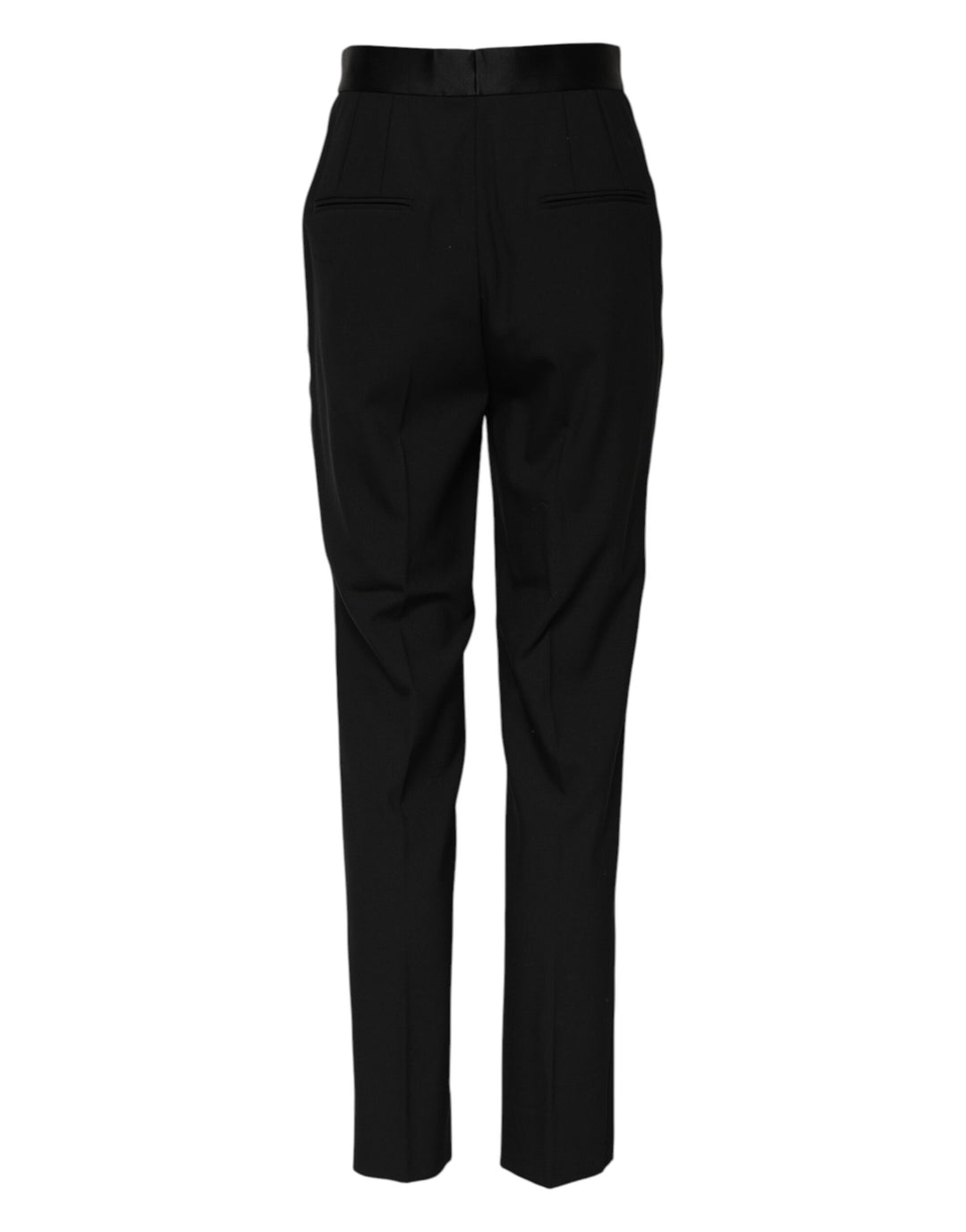 Dolce &amp; Gabbana Sample Sale Dolce &amp; Gabbana Black Wool Tapered High Waist Pants - | Designer outlet