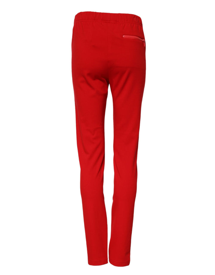 Dolce &amp; Gabbana Sample Sale Dolce &amp; Gabbana Red Mid Waist Slim Fit Pants - | Designer outlet