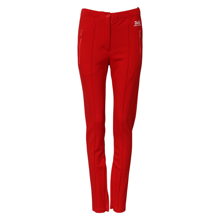 Dolce &amp; Gabbana Sample Sale Dolce &amp; Gabbana Red Mid Waist Slim Fit Pants - | Designer outlet