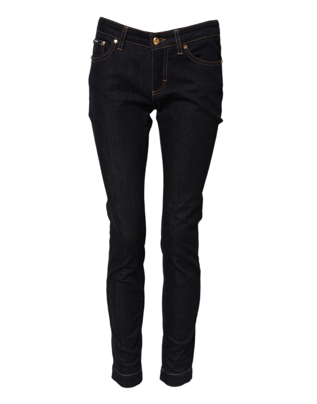 Dolce &amp; Gabbana Sample Sale Dolce &amp; Gabbana Blue Cotton PRETTY LowWaist Skinny Denim Jeans - | Designer outlet