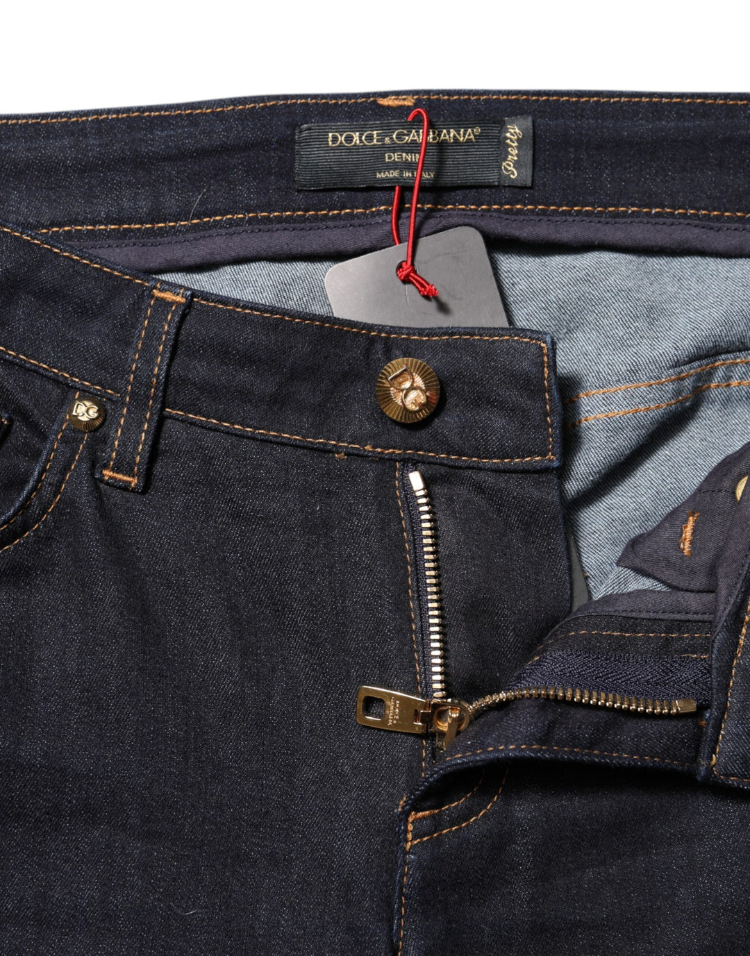 Dolce &amp; Gabbana Sample Sale Dolce &amp; Gabbana Blue Cotton PRETTY LowWaist Skinny Denim Jeans - | Designer outlet