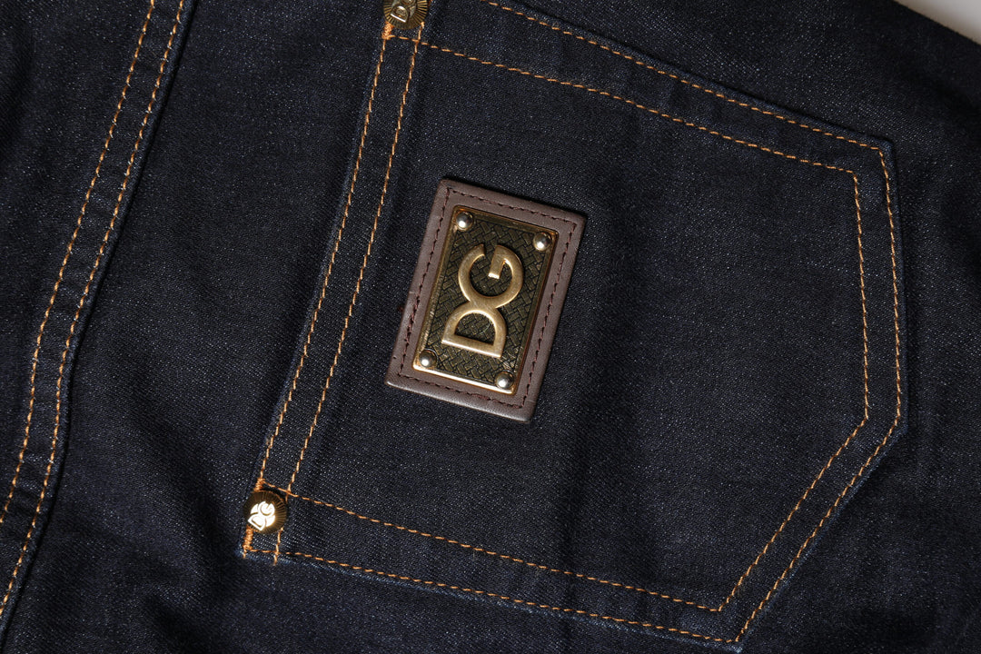 Dolce &amp; Gabbana Sample Sale Dolce &amp; Gabbana Blue Cotton PRETTY LowWaist Skinny Denim Jeans - | Designer outlet