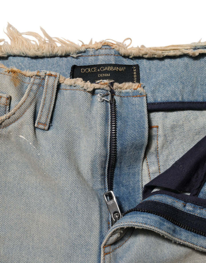 Dolce &amp; Gabbana Sample Sale Dolce &amp; Gabbana Light Blue High Waist Skinny Denim Jeans - | Designer outlet