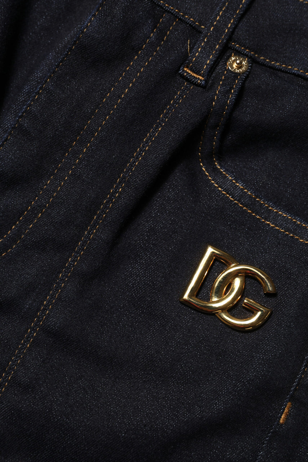Dolce &amp; Gabbana Sample Sale Dolce &amp; Gabbana Blue Cotton High Waist Skinny Denim Jeans - | Designer outlet