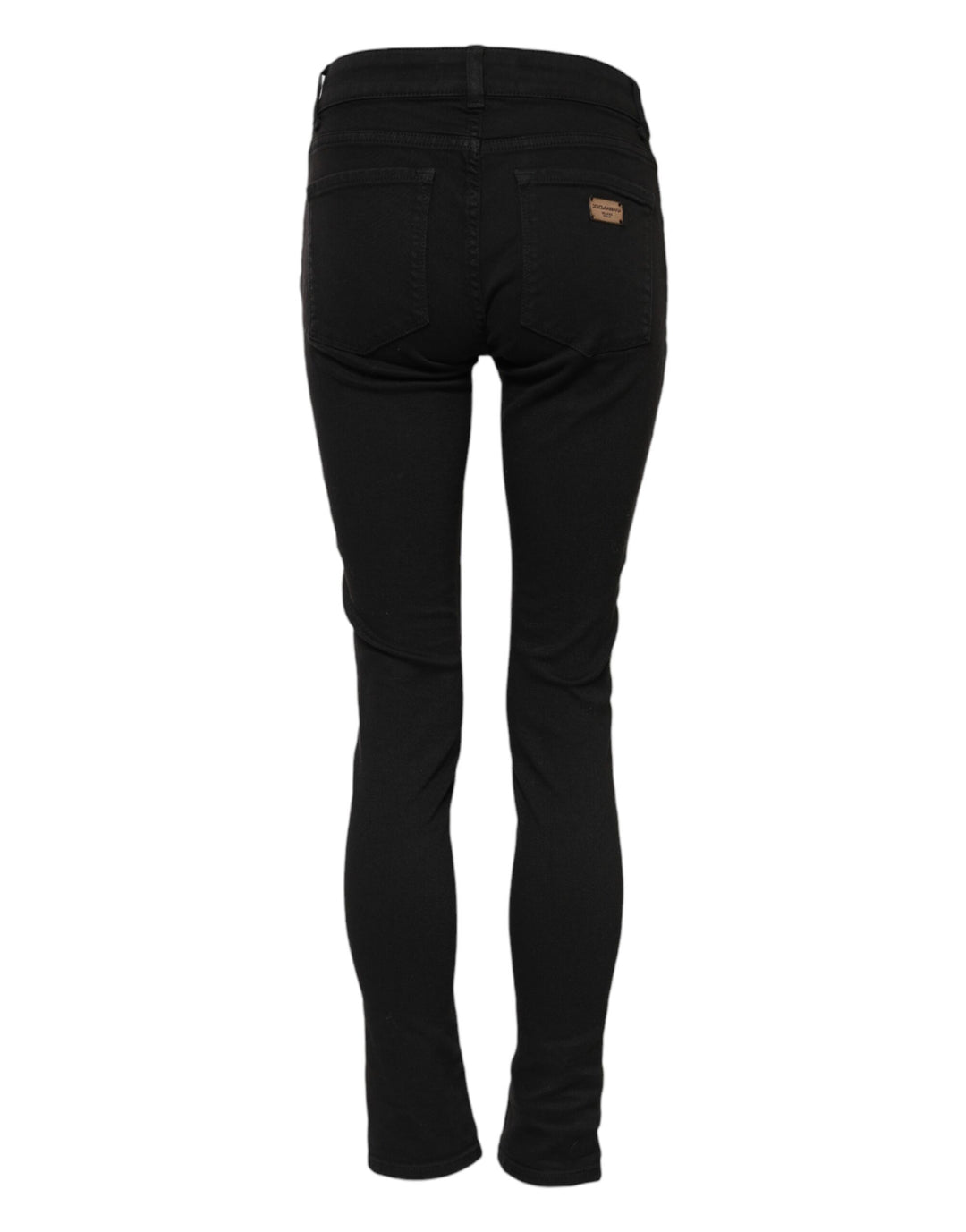 Dolce &amp; Gabbana Sample Sale Dolce &amp; Gabbana Black Cotton Skinny Mid Waist Denim Jeans - | Designer outlet