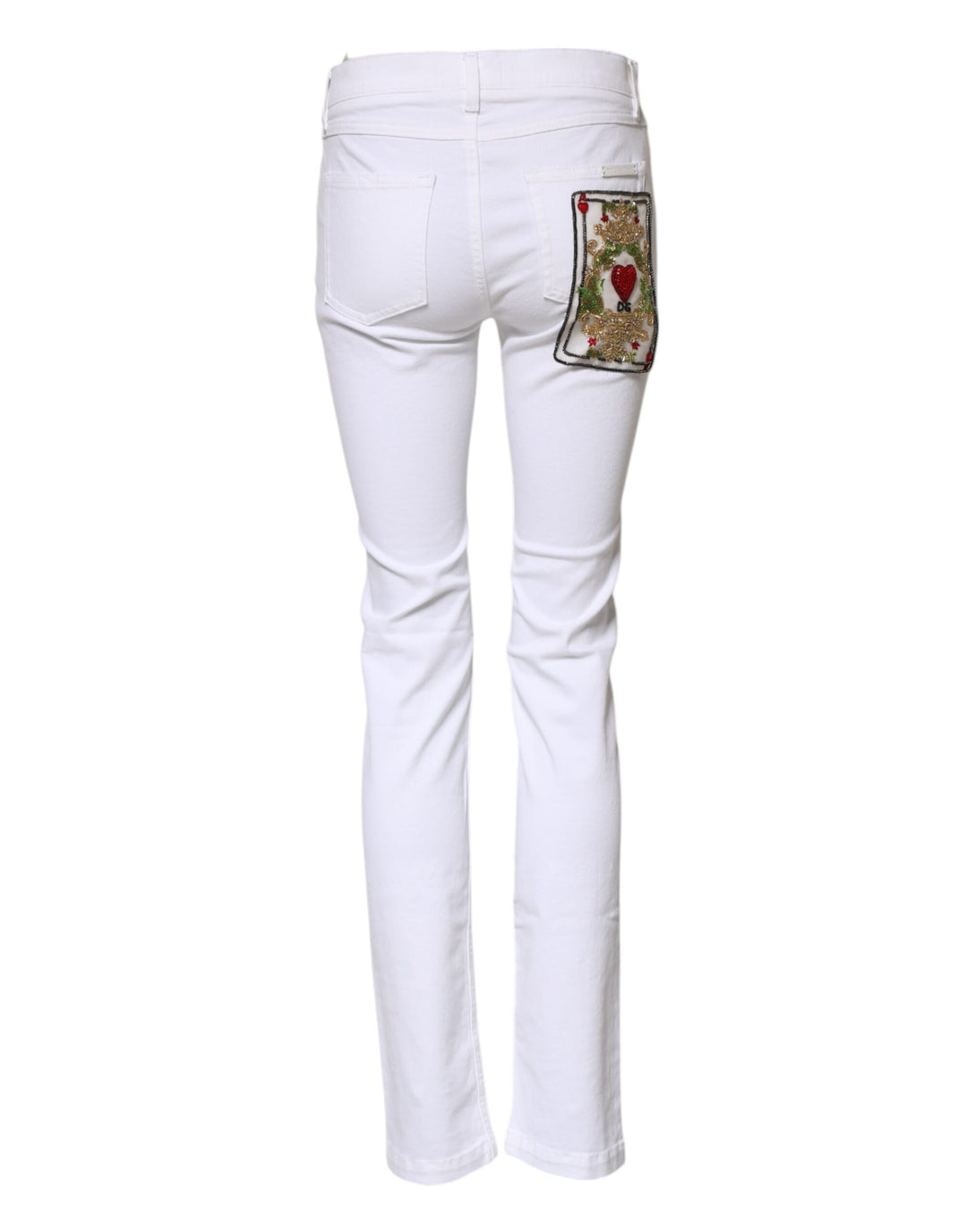 Dolce &amp; Gabbana Sample Sale Dolce &amp; Gabbana White GRACE Mid Waisted Skinny Denim Jeans - | Designer outlet