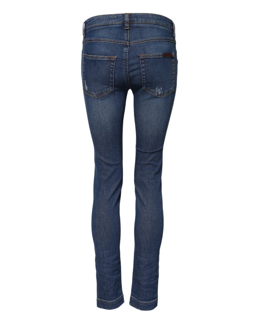 Dolce &amp; Gabbana Sample Sale Dolce &amp; Gabbana Blue Cotton Low Waist Skinny Denim Jeans - | Designer outlet