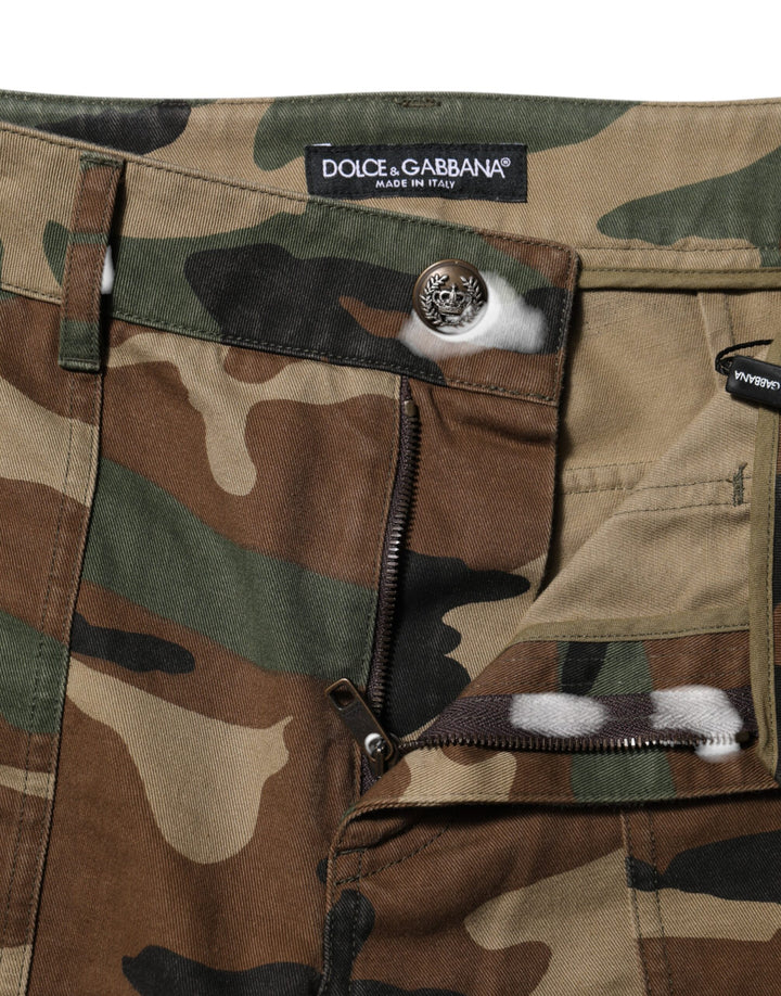 Dolce &amp; Gabbana Multicolor Camouflage Cargo Pants by Dolce &amp; Gabbana outlet now on sale