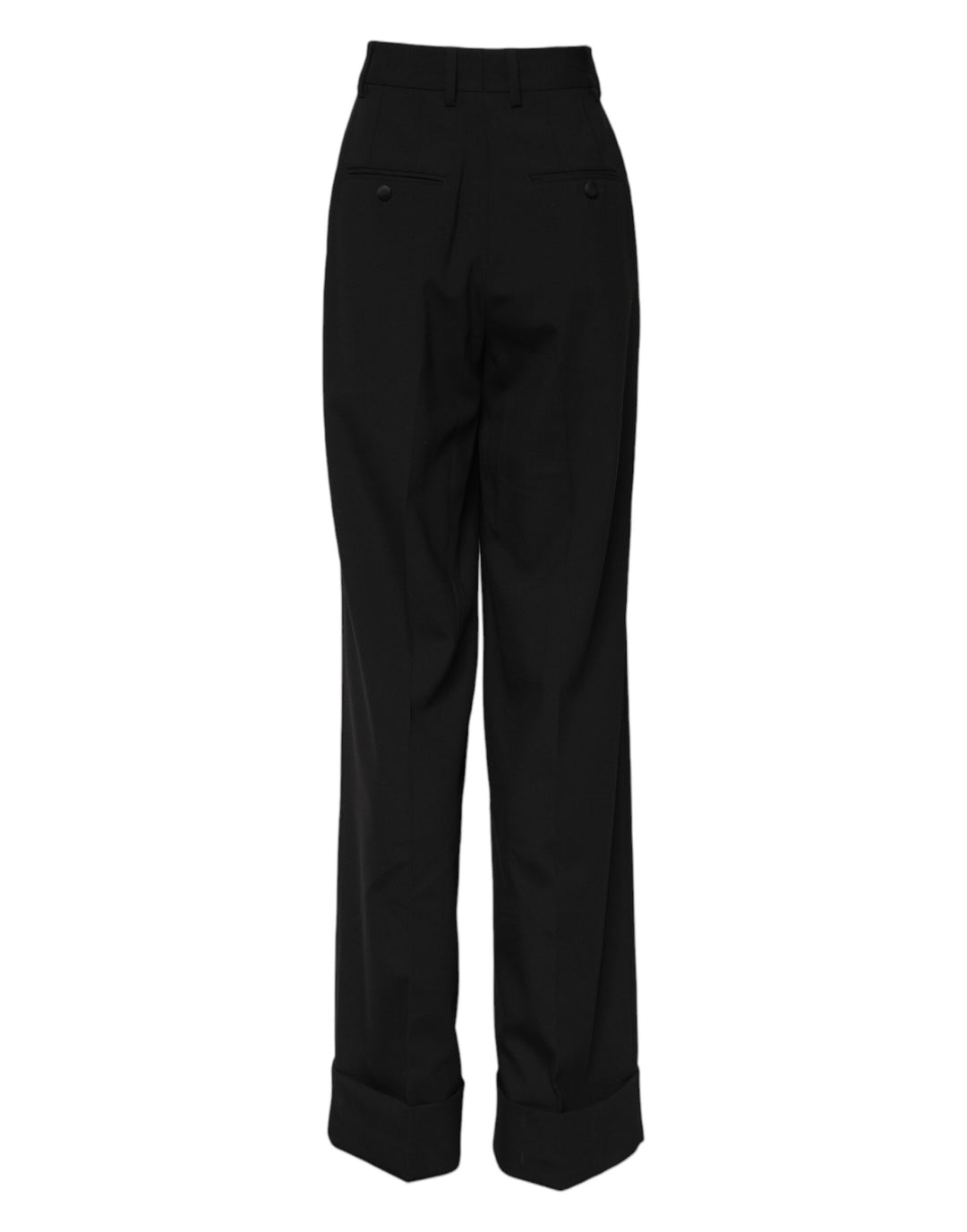 Dolce &amp; Gabbana Sample Sale Dolce &amp; Gabbana Black Wool High Waist Formal Pants - | Designer outlet