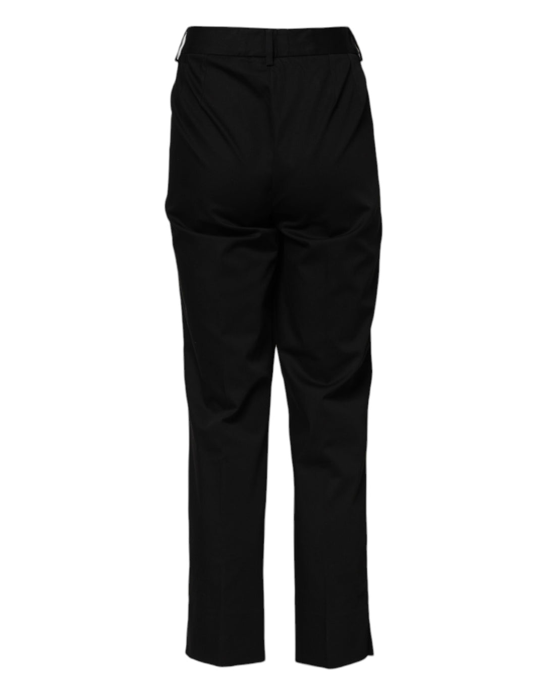 Dolce &amp; Gabbana Sample Sale Dolce &amp; Gabbana Black Cotton High Waist Formal Pants - | Designer outlet