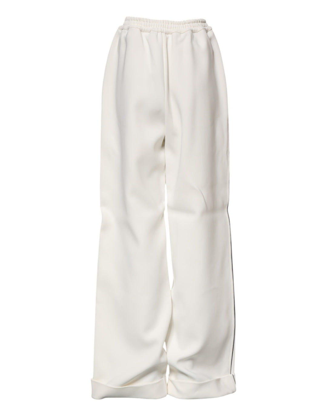 Dolce &amp; Gabbana Sample Sale Dolce &amp; Gabbana White Viscose Wide Leg Pull On Pants - | Designer outlet