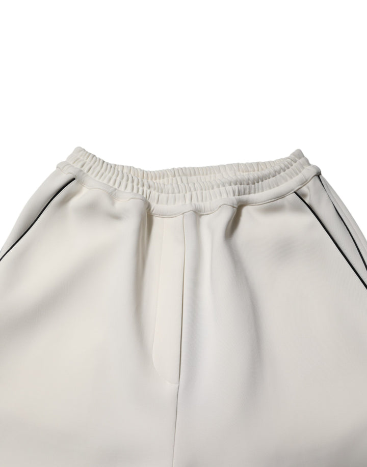 Dolce &amp; Gabbana Sample Sale Dolce &amp; Gabbana White Viscose Wide Leg Pull On Pants - | Designer outlet