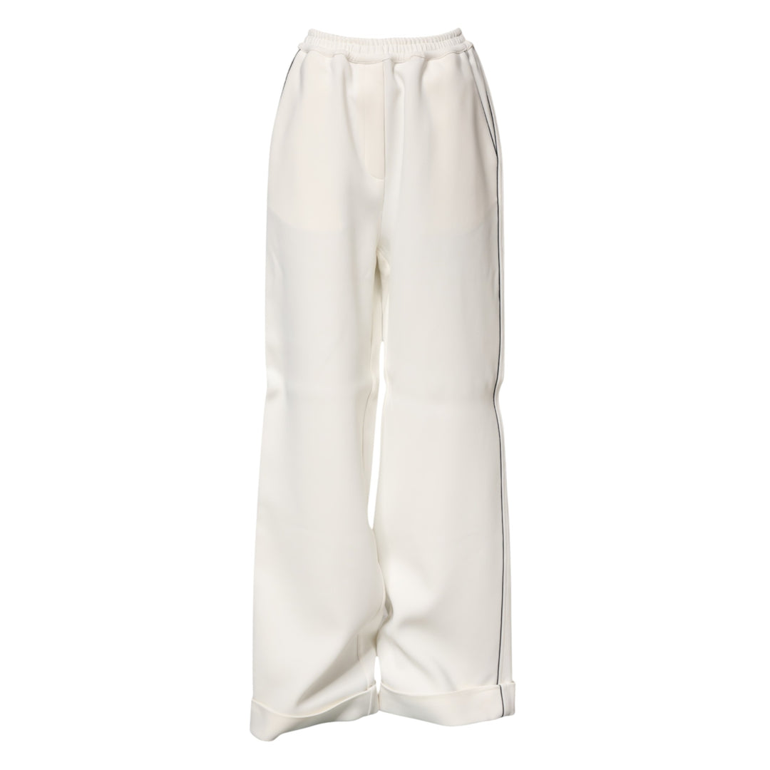 Dolce &amp; Gabbana Sample Sale Dolce &amp; Gabbana White Viscose Wide Leg Pull On Pants - | Designer outlet