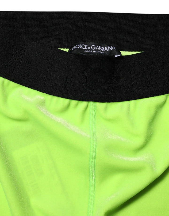 Dolce &amp; Gabbana Sample Sale Dolce &amp; Gabbana Green Nylon Slim Fit Leggings Pants - | Designer outlet