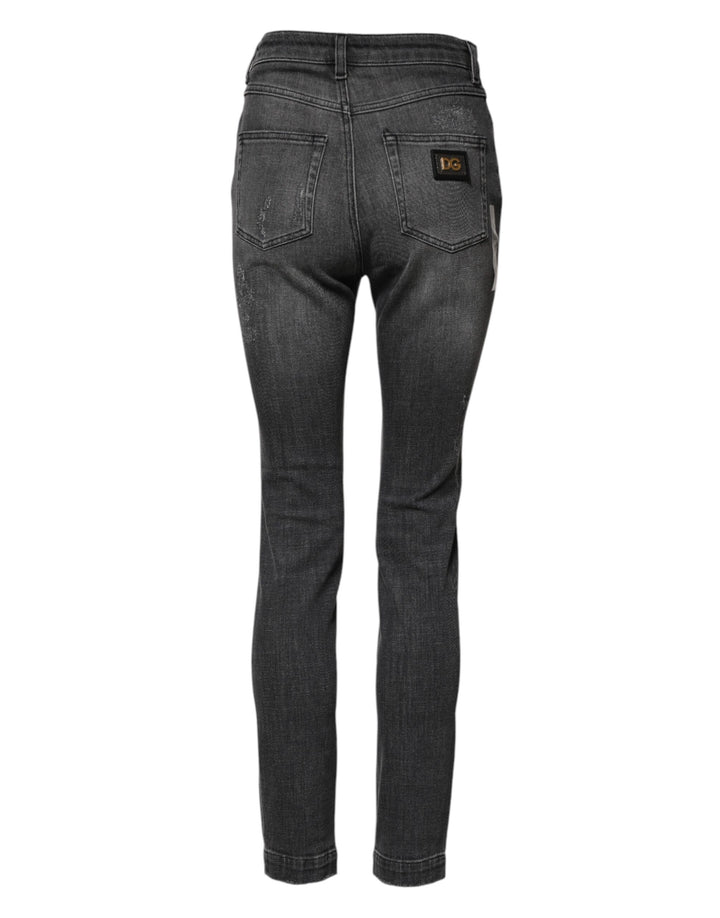 Dolce &amp; Gabbana Sample Sale Dolce &amp; Gabbana Dark Gray AUDREY Cotton Skinny Denim Jeans - | Designer outlet