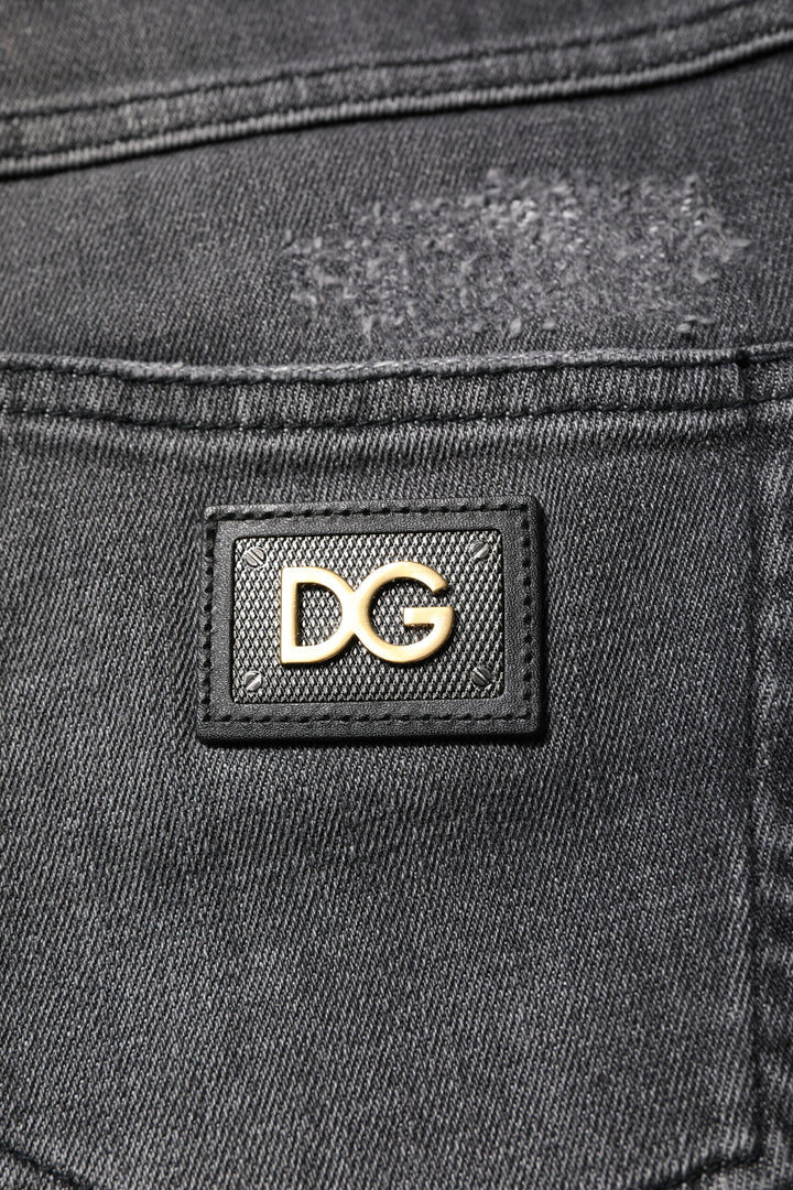 Dolce &amp; Gabbana Sample Sale Dolce &amp; Gabbana Dark Gray AUDREY Cotton Skinny Denim Jeans - | Designer outlet