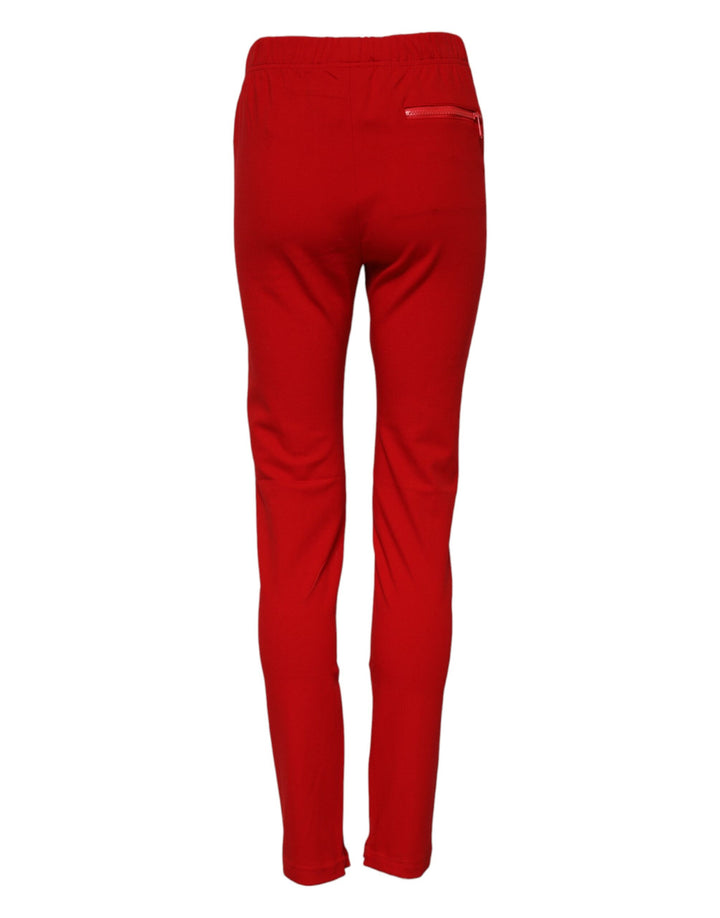 Dolce &amp; Gabbana Sample Sale Dolce &amp; Gabbana Red Mid Waist Slim Fit Pants - | Designer outlet