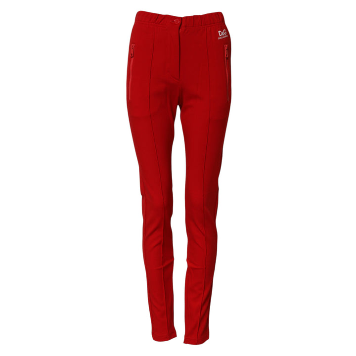 Dolce &amp; Gabbana Sample Sale Dolce &amp; Gabbana Red Mid Waist Slim Fit Pants - | Designer outlet