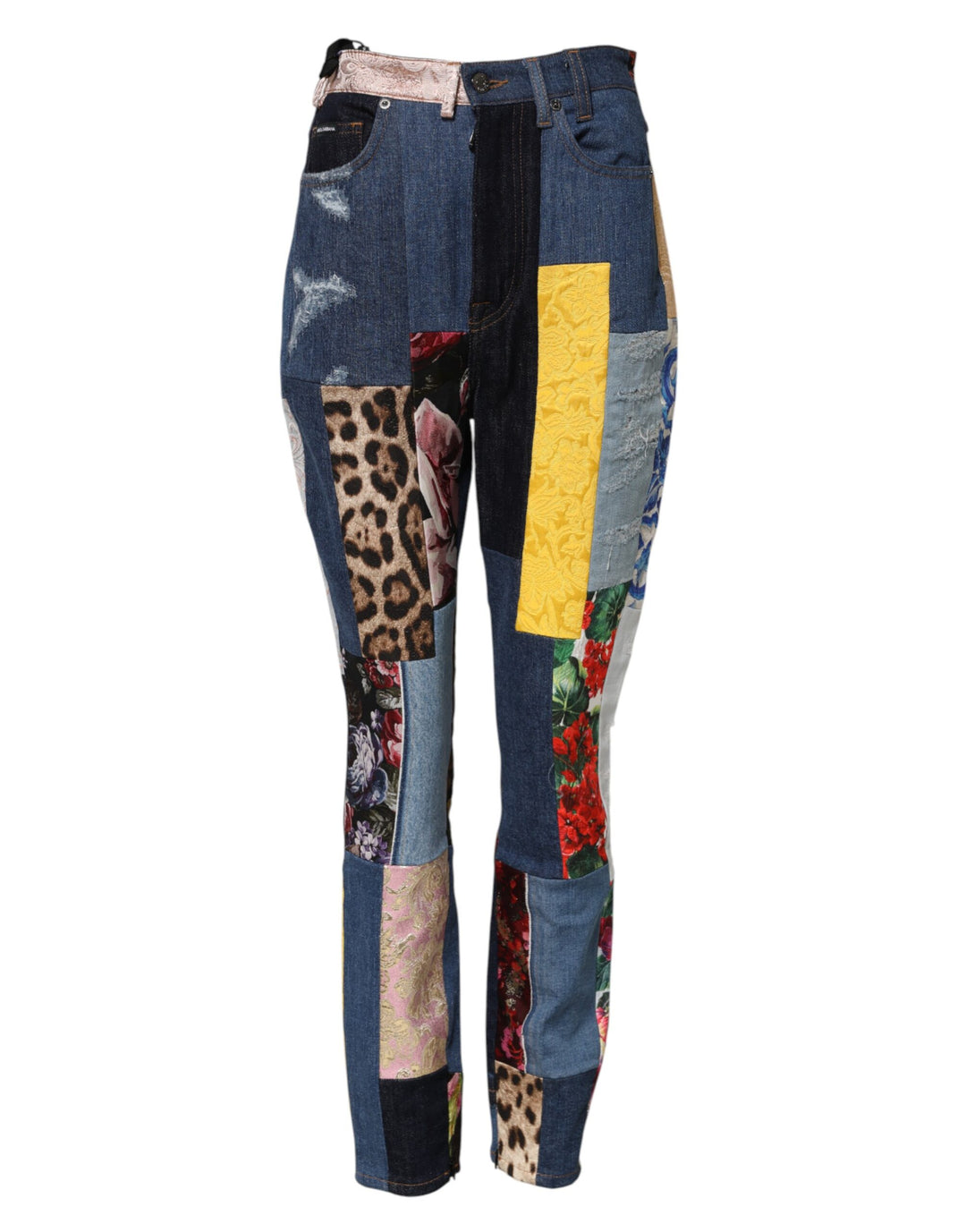 Dolce &amp; Gabbana Sample Sale Dolce &amp; Gabbana Multicolor Patchwork Skinny Denim Jeans - | Designer outlet