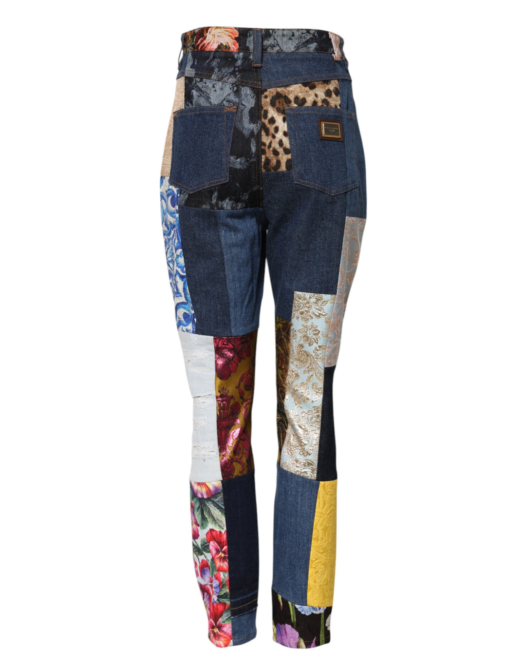 Dolce &amp; Gabbana Sample Sale Dolce &amp; Gabbana Multicolor Patchwork Skinny Denim Jeans - | Designer outlet