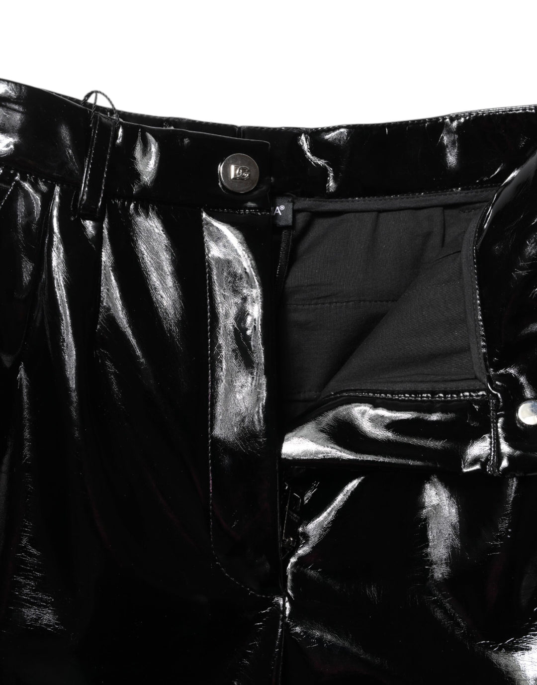 Dolce &amp; Gabbana Black High Waist Cargo Bootcut Pants by Dolce &amp; Gabbana outlet now on sale