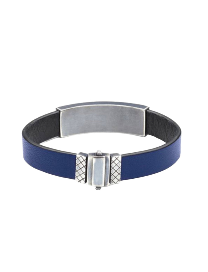 Bottega Veneta Starry Blue Leather Vintage Bracelet