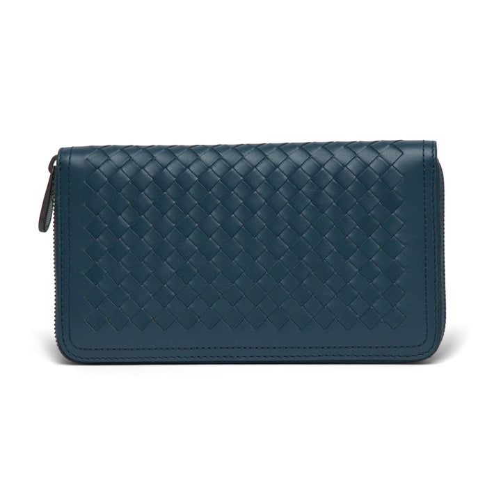 Bottega Veneta Zip Around Long Leather Wallet