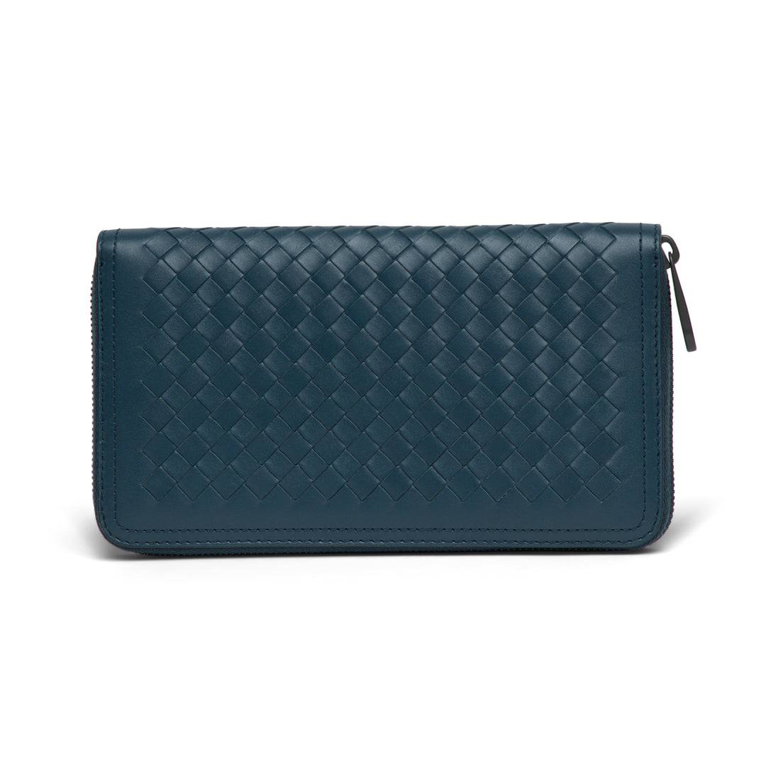 Bottega Veneta Zip Around Long Leather Wallet