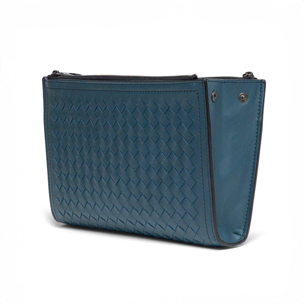 Bottega Veneta Intrecciato Leather Wristlet Bag by Bottega Veneta outlet now on sale