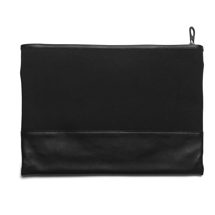 Bottega Veneta Intrecciato Leather & Canvas Clutch