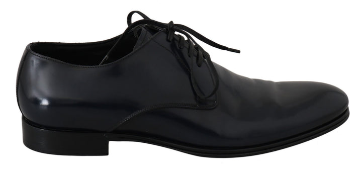 Dolce &amp; Gabbana Sample Sale Dolce &amp; Gabbana Blue Leather Dress Derby Formal Mens Shoes - | Designer outlet