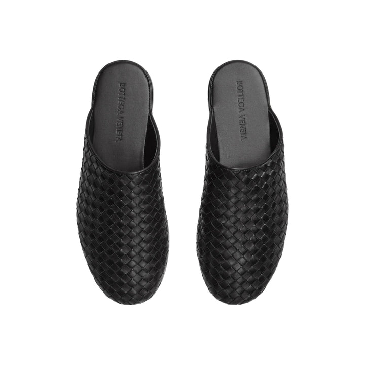 Bottega Veneta Leather Intrecciato Woven Mules