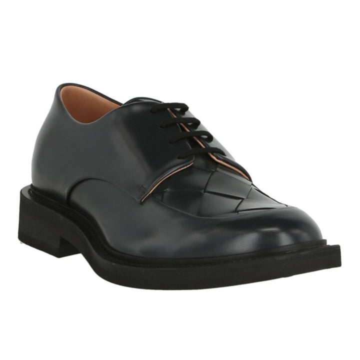 Bottega Veneta Intrecciato Woven Leather Derby Shoes