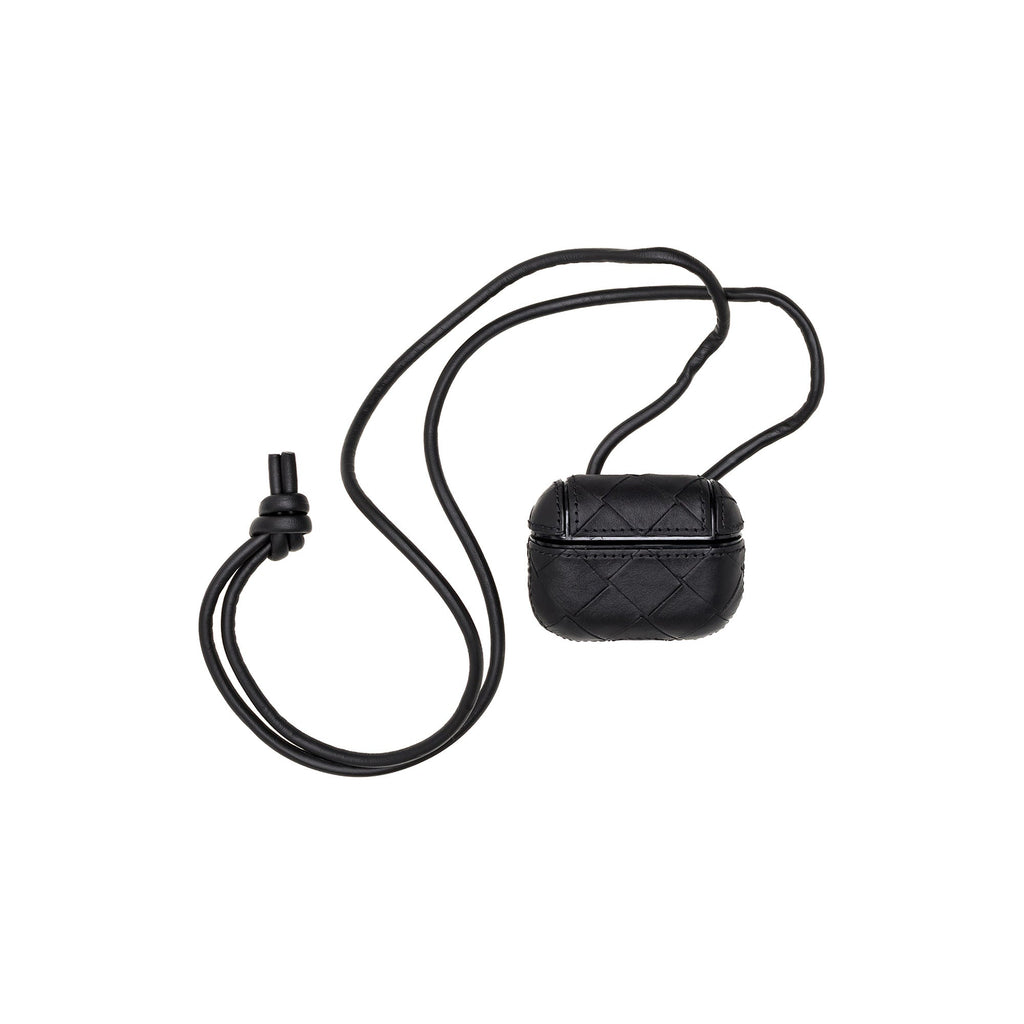 Bottega Veneta Intrecciato AirPods Pro Case - Black | Luxury