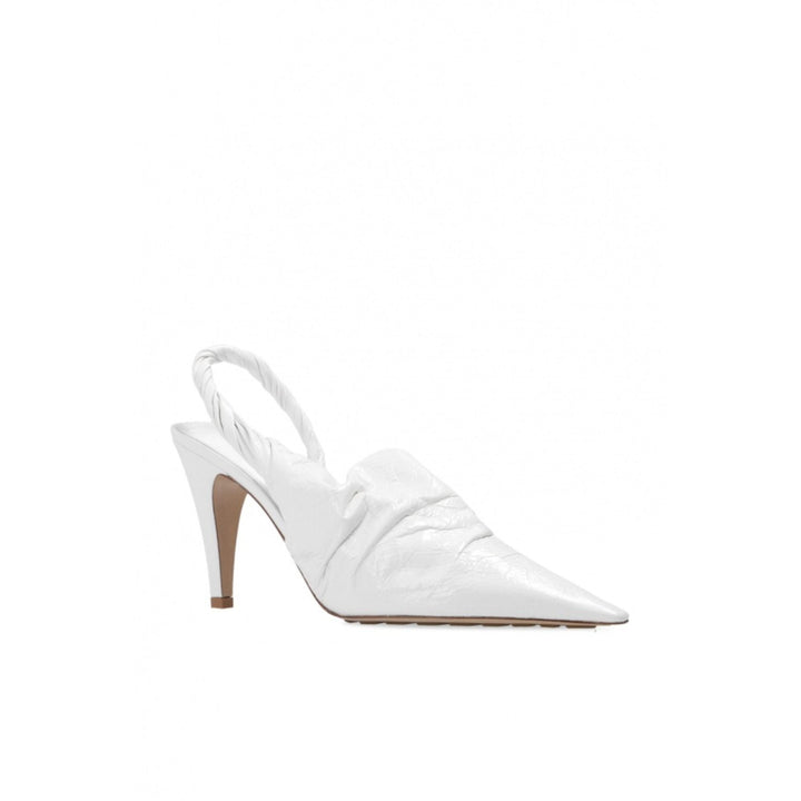 Bottega Veneta Pointed Toe Mules in White