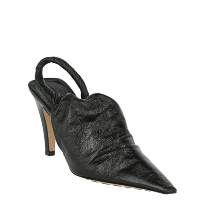 Bottega Veneta Pointed Toe Mules in Black