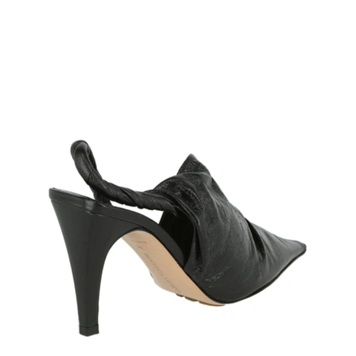 Bottega Veneta Pointed Toe Mules in Black