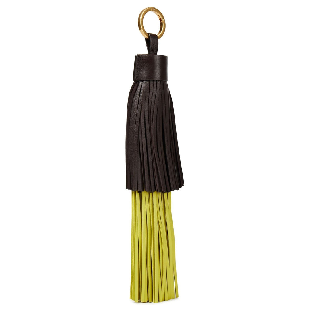 Bottega Veneta Tesla Two Tone Leather Keychain